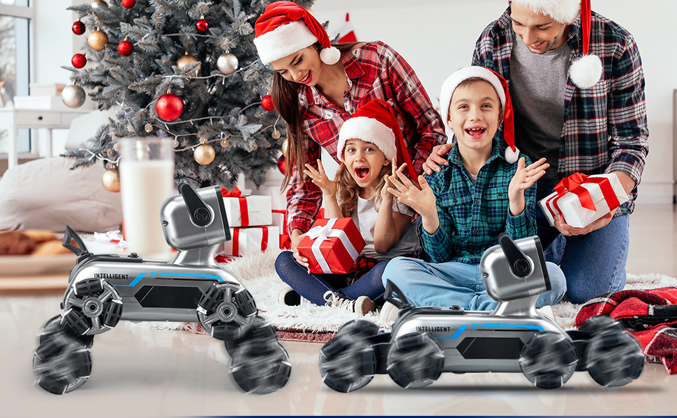 Sumkyle RC Car, 8WD Gesture Sensor Remote Control Stunt Car with Lights, Music, Remote Control Robot Dog Toy, Suitable for 6-14 Years Old Boys Girls 29 .