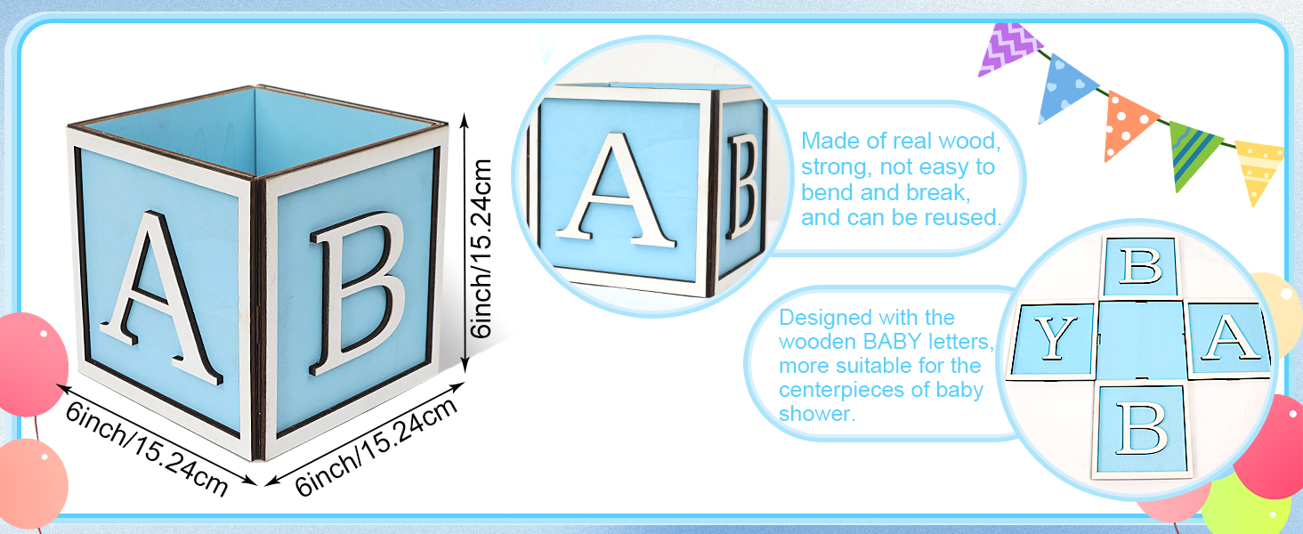 4 Set Baby Shower Centerpieces for Tables