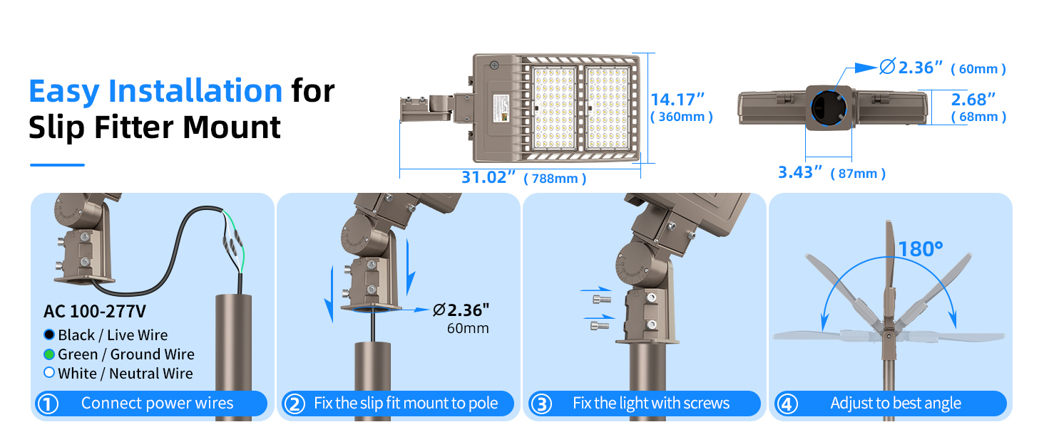 parking lot light fixtures
