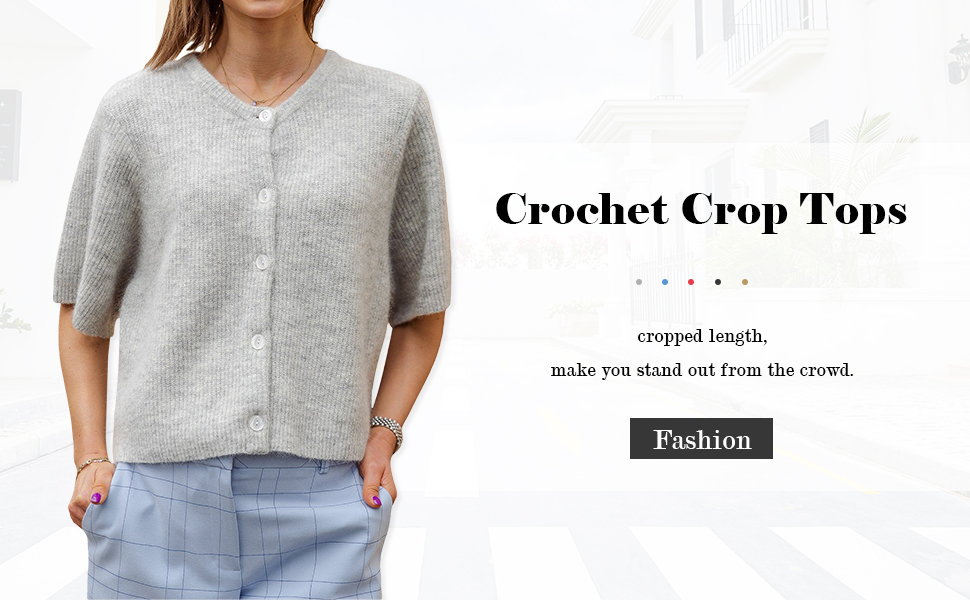 Cropped cardigan for women