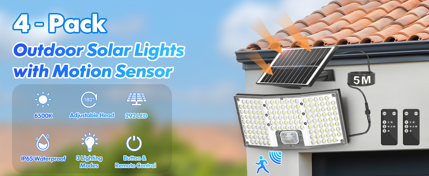 4-pack outdoor solor lights