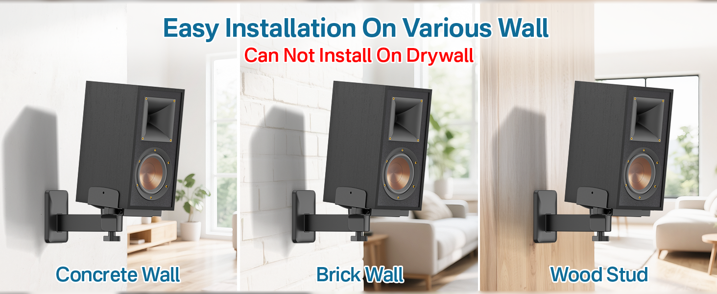 Easy Installation On Various Wall