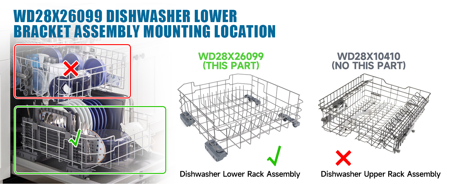 wd28x26099 ge dishwasher rack