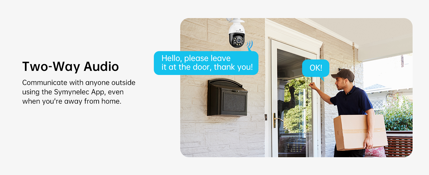 2.4GHz Light Bulb Security Camera Outdoor Waterproof 2.5K