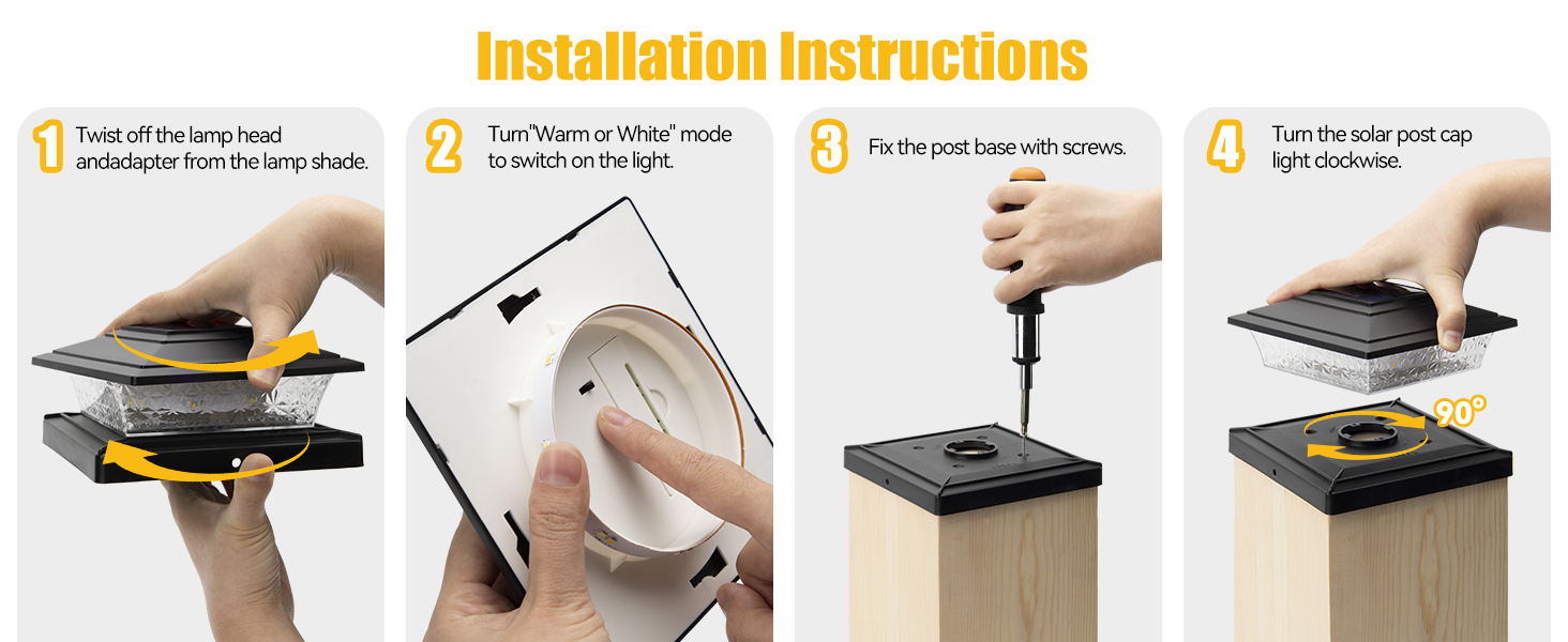 solar post light