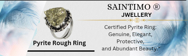 natural Pyrite Ring,