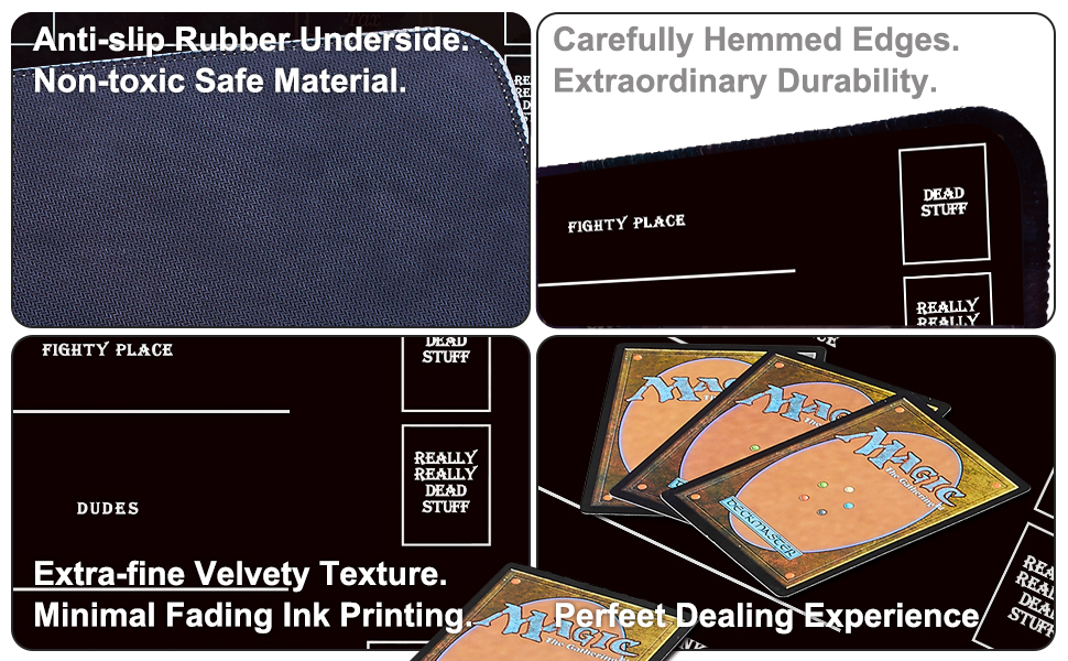 Biouai Stitched MTG Playmats for Magic The Gathering Play