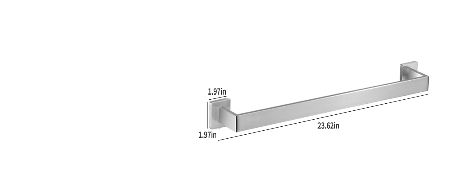 2 pcs 24inch towel bar