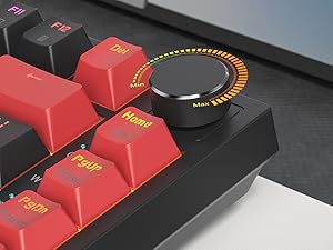 keyboard with knob