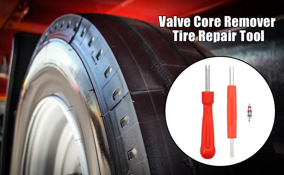 X AUTOHAUX Tire Valve Stem Removal Tool Set 100pcs Tire