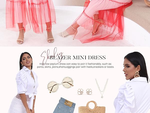 The fabric is soft and comfortable,casual style and fashion,daily or cocktail wear