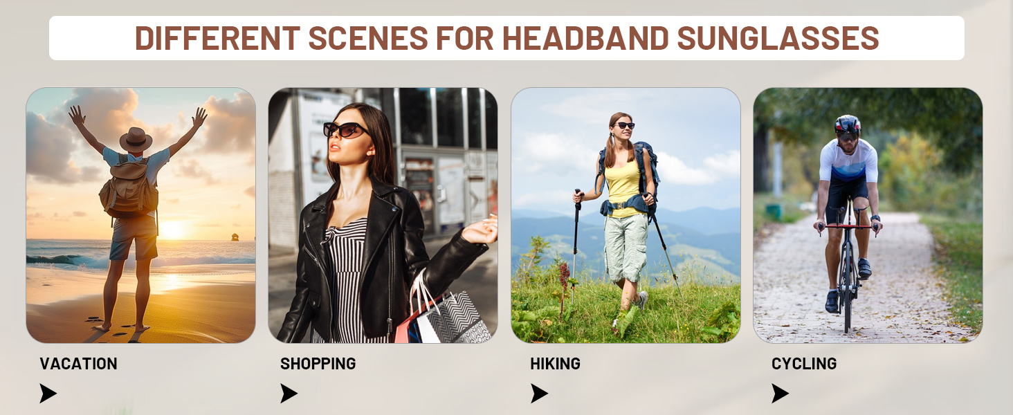 Fashionable hairbands sunglasses are suitable for a variety of scenarios.