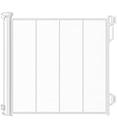 Spaceany Reinforced Retractable Baby Gate or Mesh Dog Gate,Easy to Use for Stairs, Doorways, Hall...