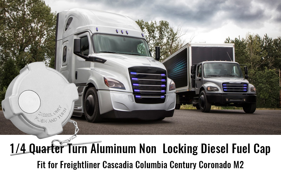 1/4 Quarter Turn Aluminum Non Locking Diesel Fuel Cap for 3