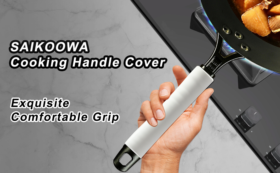 SAIKOOWA Silicone Pan Handle Sleeve,Cast Iron Handle Cover