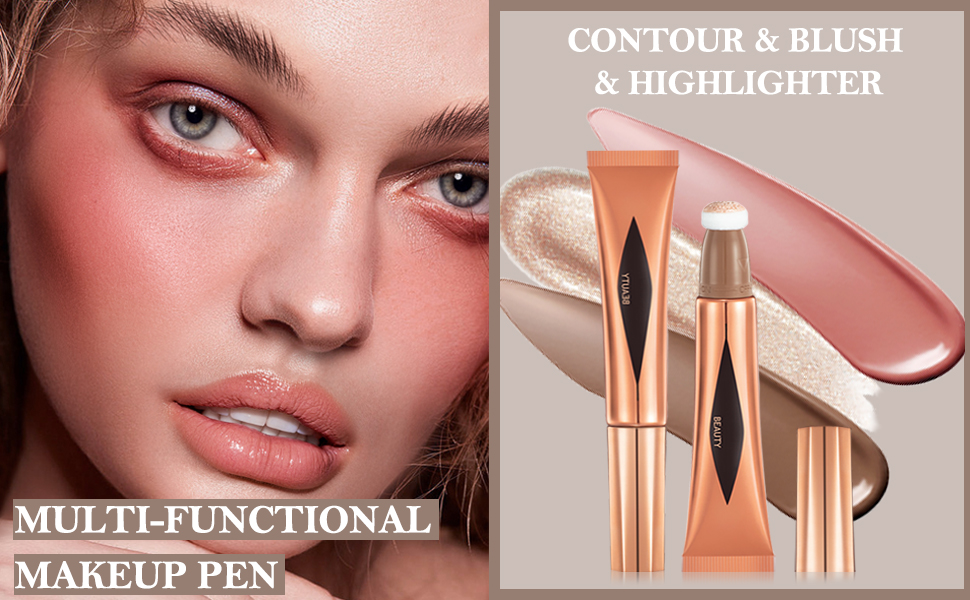 Prreal Liquid Contour Beauty Wand 05, Face Concealer Cream Contour with