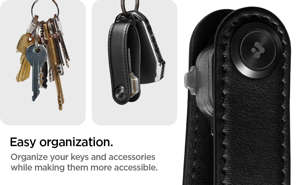 Spigen Valentinus Key Chain Key Holder Leather Key Organizer Minialist