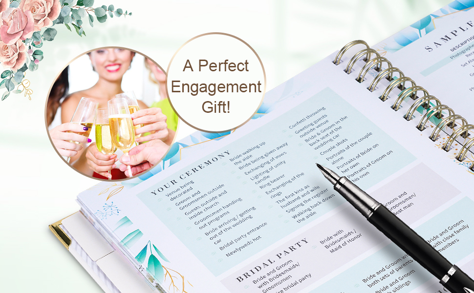 Agenda matrimonio: Pianifica ogni singolo dettaglio del tuo matrimonio co  questo semplice diario wedding planner organizer italiano. Lista cose da  fare, location e altro. Regalo perfetto per sposa. : Adios IT, Darios