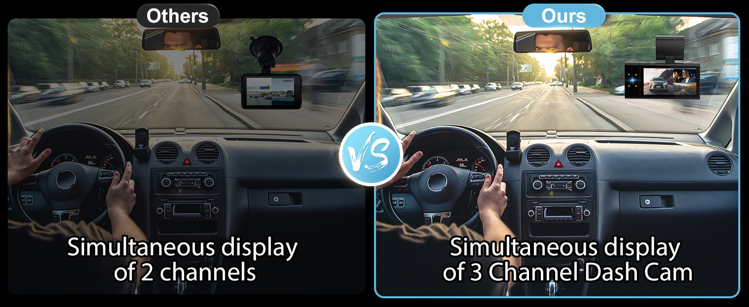 3 Channel Dash Cam