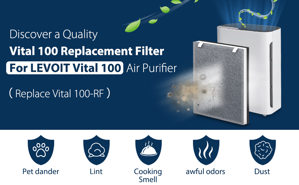 Yipchang Vital 100 Replacement Filter Compatible for LEVOIT