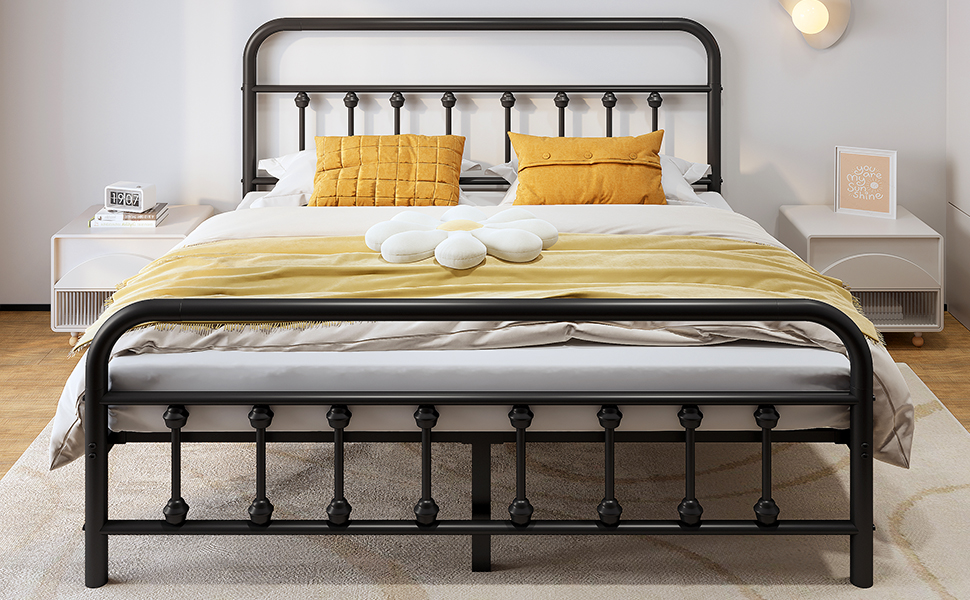 Amazon.com: Vengarus Metal Bed Frame,Queen Size Bed Frame