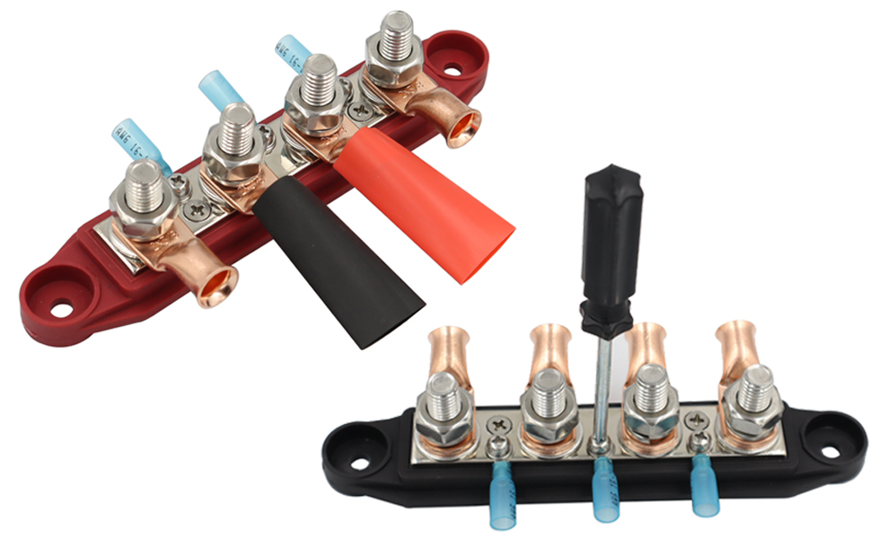 Heart Horse Power Distribution Block Battery Bus Bar 4 Post
