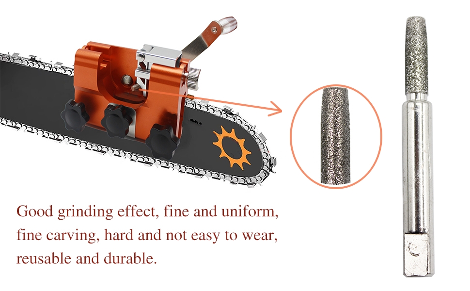 BLKGJTF Chainsaw Sharpening Stone, Chainsaw Grinding Stone, 5PCS High Hardness