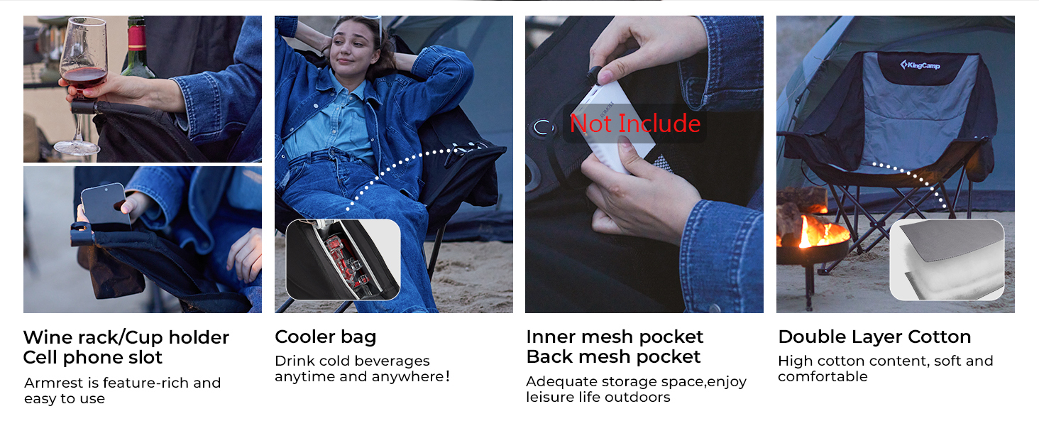 kingcamp heated camping chair