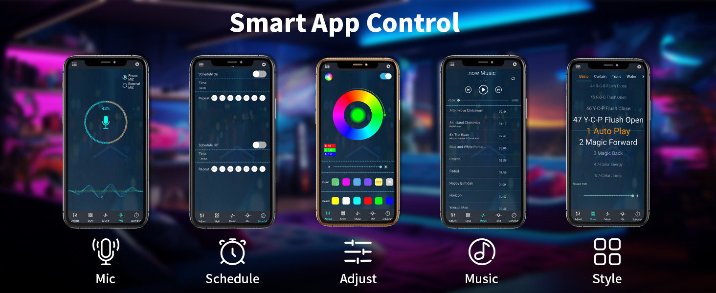 Smart RGB Neon LED Strip Light