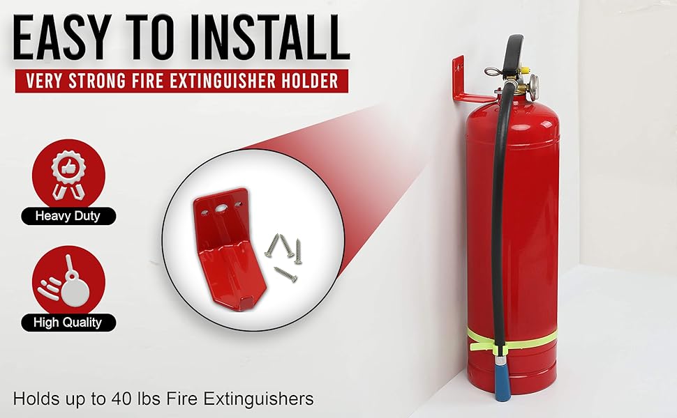 8 Pack of Fire Extinguisher Mount, Wall Hook, Fire Extinguisher Bracket