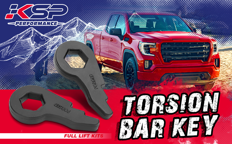 KSP 13" Torsion Bar Key For Silverado Sierra 1500HD 2500HD 3500HD