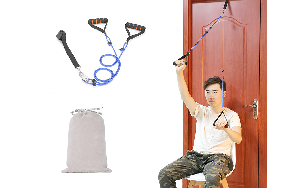 Fanwer shoulder pulley, Over Door Exerciser for Rotator Cuff Recovery