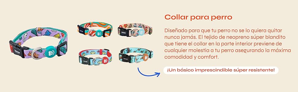 DUKIER - Dog Collar, Adjustable and Adjustable, Neoprene Pet Accessory, Heavy Duty, Unicorns, Size S 9 aplus content image