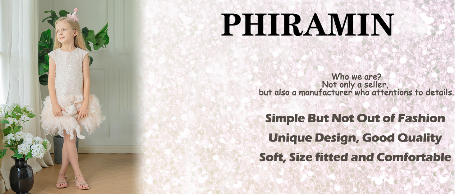 PHIRAMIN Toddler Flower Girl Dress Shoes - Girl Ballet Flats Toddler Little Kid Wedding Party