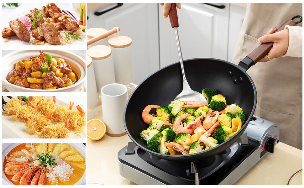 wok carbon steel wok wok pan cast iron wok non stick wok