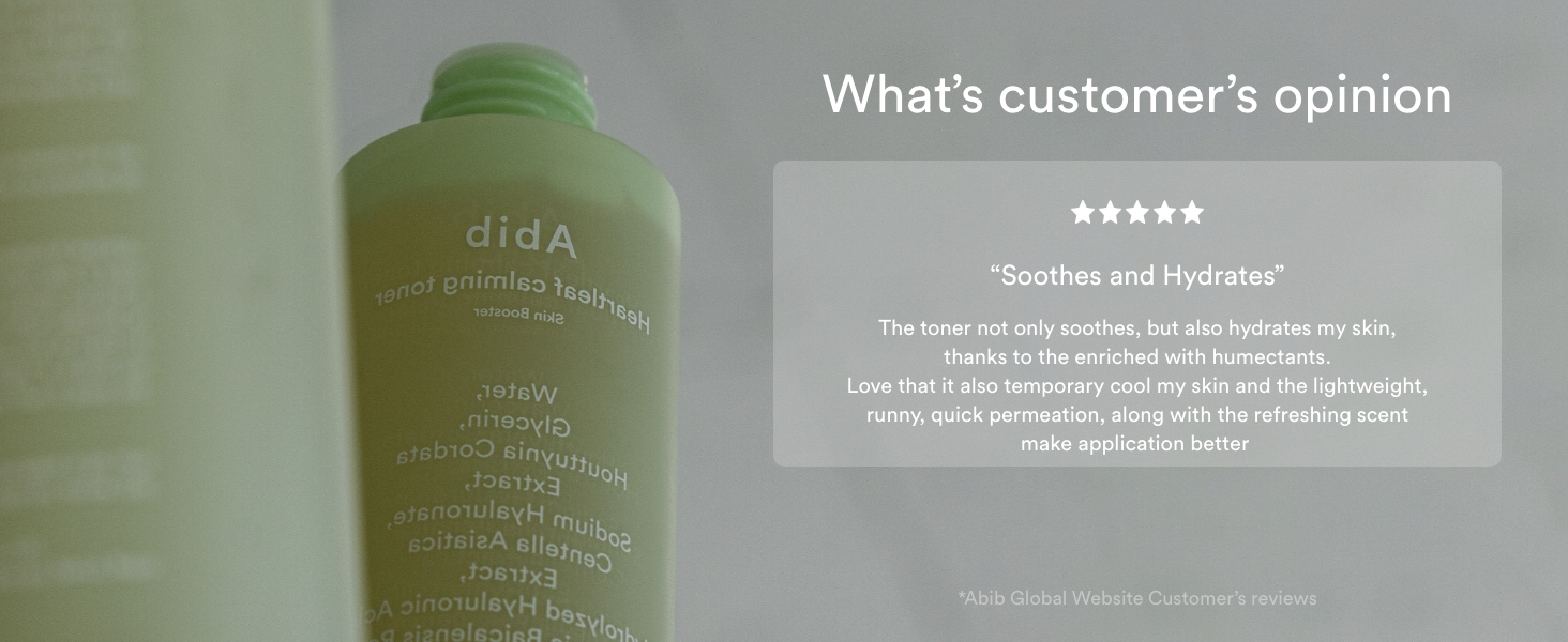 "Soothes and hydrates"