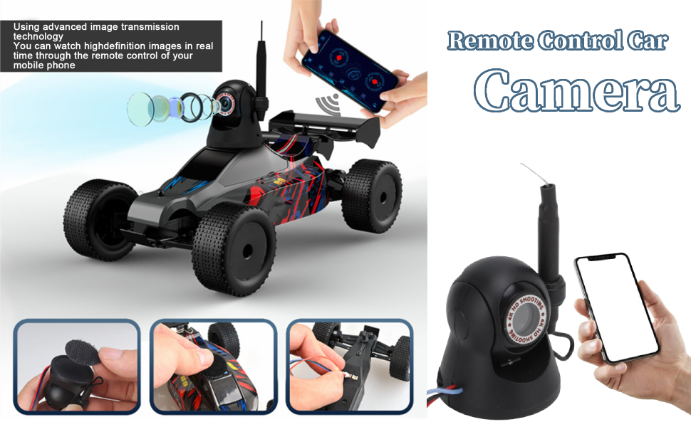 Amazon.com: RC Car Camera, 720P HD WiFi Camera 45 Degree Adjustable ...