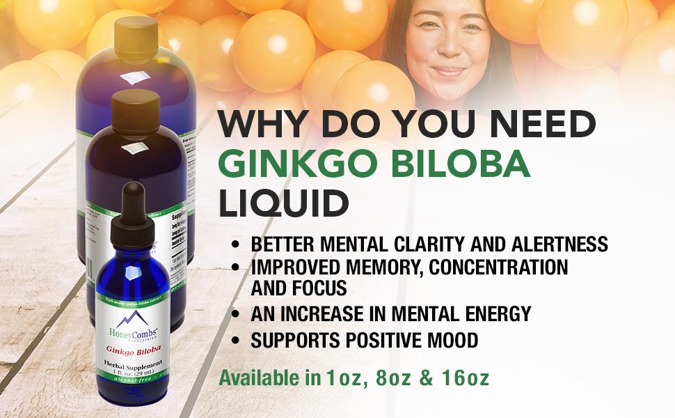 Ginkgo Biloba Supplement to Support Brain, Memory, Focus