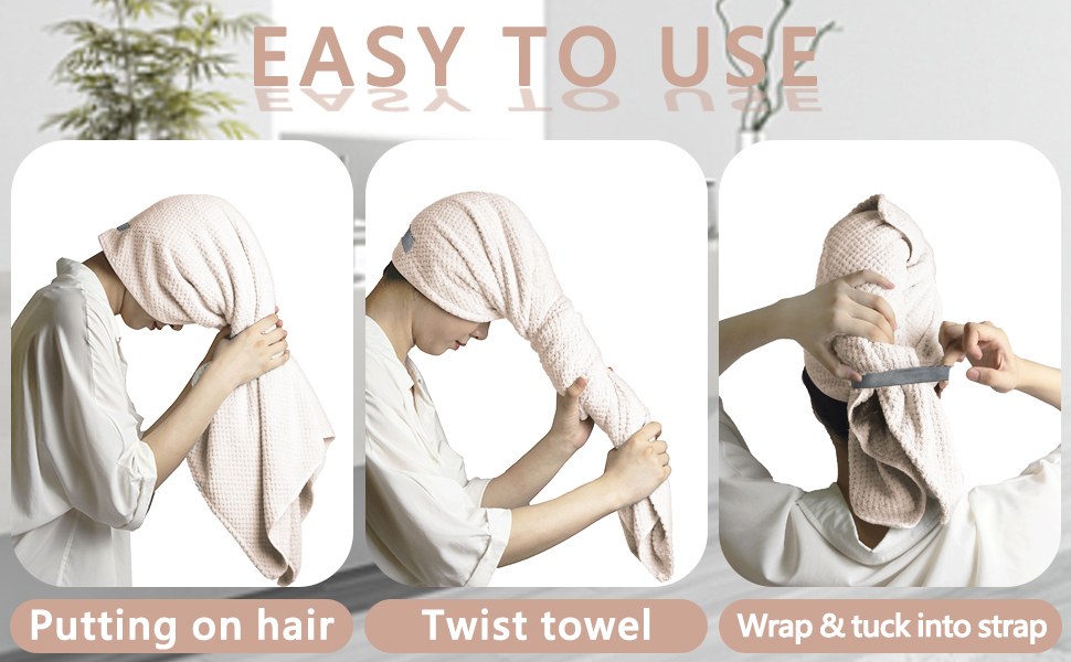 cream skin care headbands for women super absorbent drying quick dry curly long large hair towel