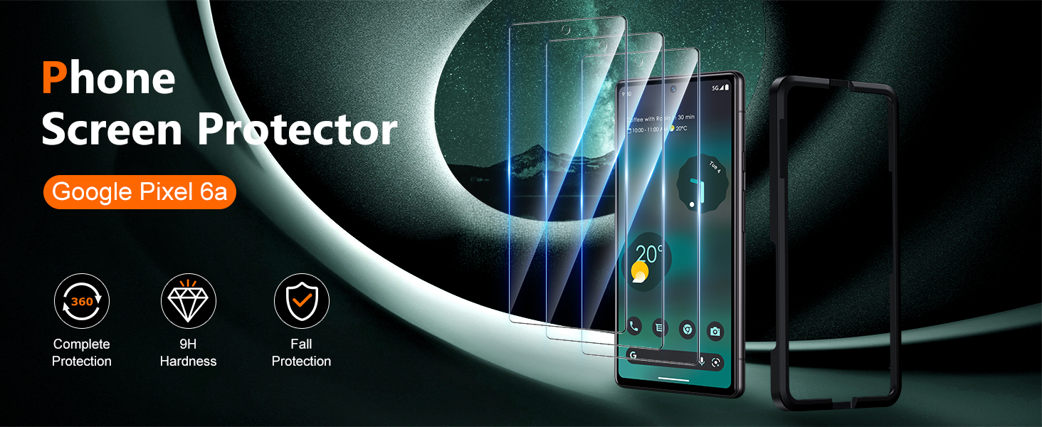 [3 Pack] UniqueMe Screen Protector Compatible for Google Pixel 6a