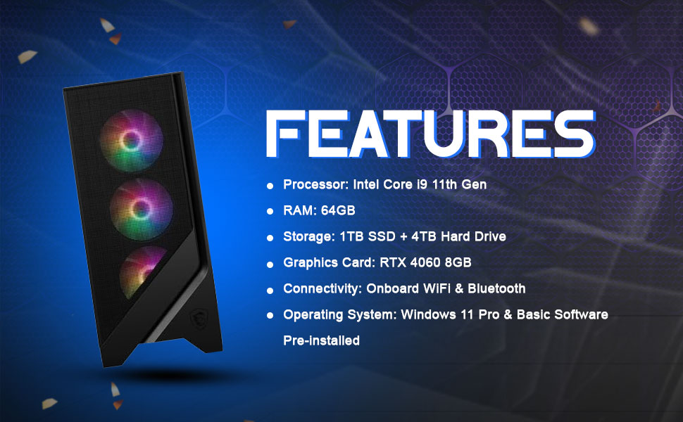 SPN-JGSP  Core i9 Desktop PC (Core i9 11th Gen Processor