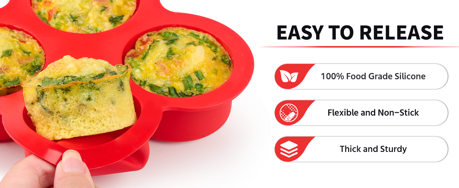 Silicone Egg Bite Molds