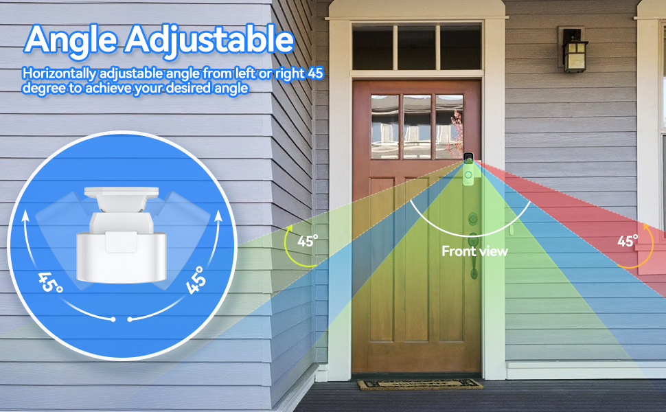 Blink Doorbell Door Mount No Drill, AntiTheft Blink Video Doorbell