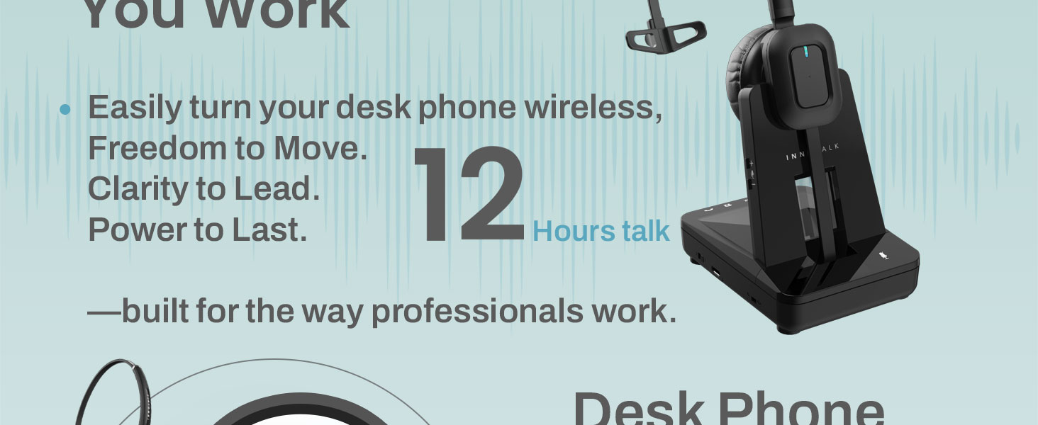 INNOTALK Wireless Headset for Cisco