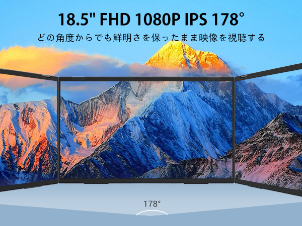 InnoView デュアル モバイルモニター 18.5インチ 2画面 120% Amazon.co.jp: InnoView デュアル モバイルモニター 18.5インチ