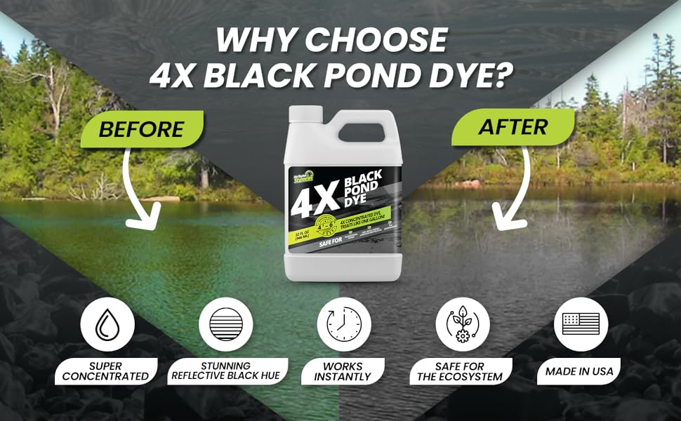 Reflective Black Pond Dye 4X Concentrate