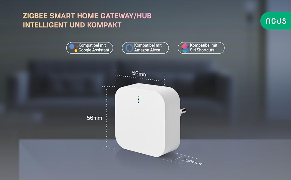 NOUS E1 ZigBee Gateway, ZigBee Hub/Bluetooth Hub, ZigBee Bridge, ZigBee