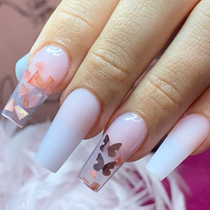 glue on acrylic nails