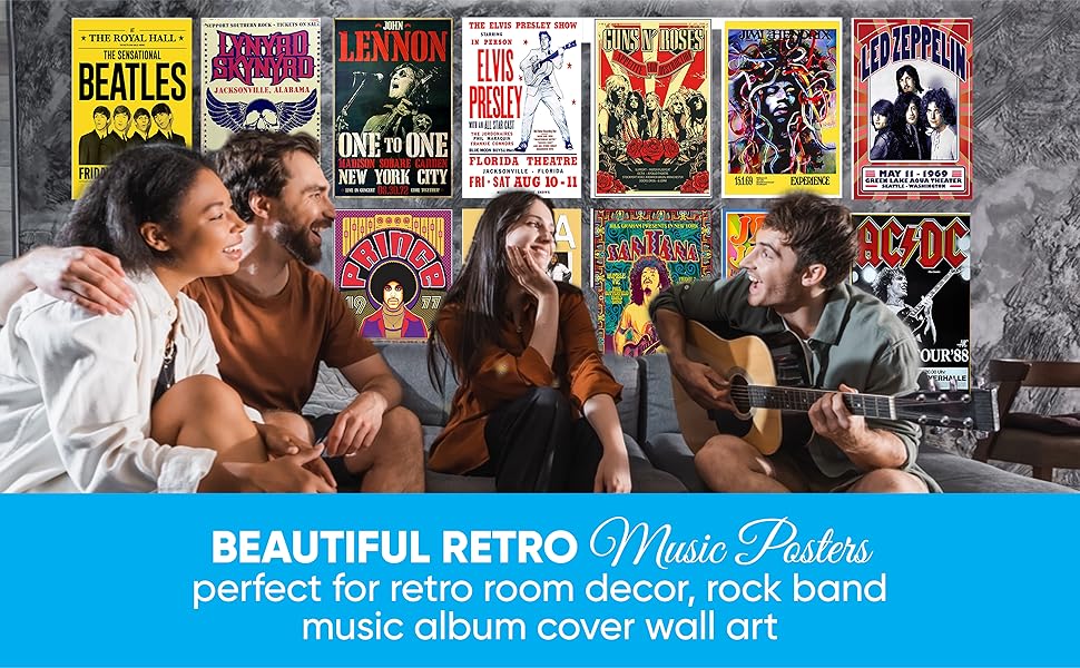 Vintage Rock Band Posters
