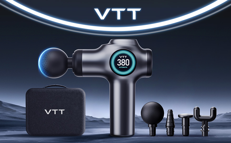 Amazon | VTT 筋膜リリースガン 6段階強力振動レベル 15分自動オフ機能